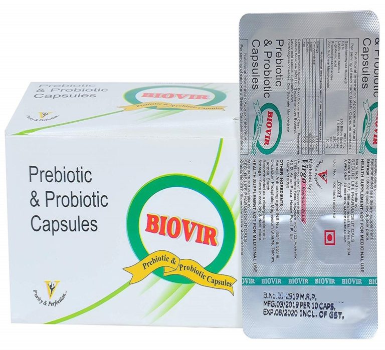 Prebiotic ProBiotic Capsules For Intestine Immunity Shop BioVir   Virgo’s BIOVIR 768x699 